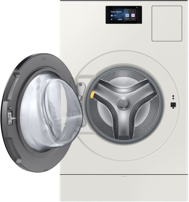 Samsung Bespoke AI 5.3 Cu. Ft. Ivory Vented Washer Dryer Combo with AI Home -1