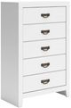 Signature Design by Ashley® Binterglen White 5-Drawer Chest-0