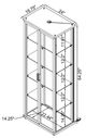 Coaster® Aero White Display Cabinet-3