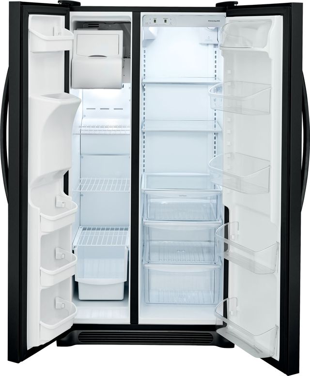 Frigidaire® 22 Cu. Ft. Ebony Black Standard Depth Side By Side Refrigerator-1