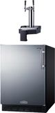 Summit® 5.8 Cu. Ft. Stainless Steel Built-In Floating Tap Cold Brew Kegerator-4