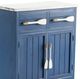 Crestview Collection Cape May Azure Blue and White Paddle Cabinet-1