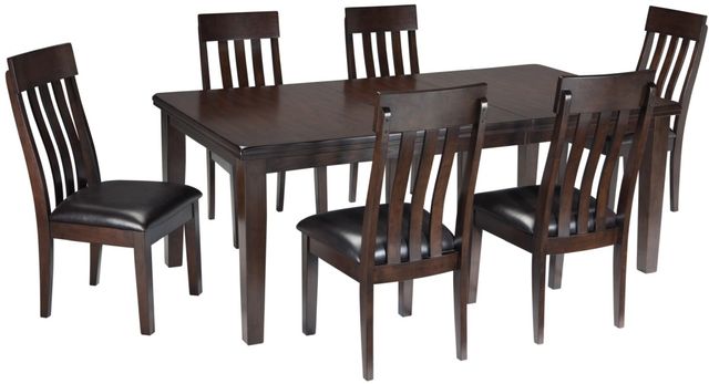 Signature Design by Ashley® Haddigan 7 Piece Dark Brown Dining Set-0