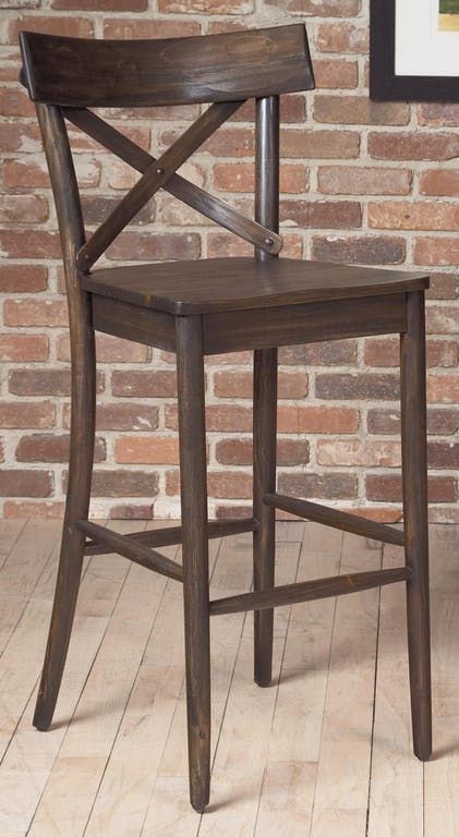 Elements International Coronado Chocolate Bar Stool-1