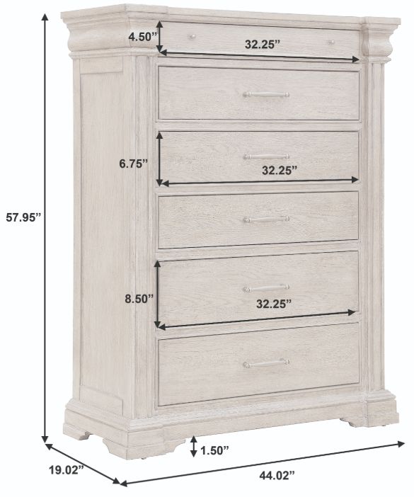 Pulaski™ Hickory Creek Natural Bark 6-Drawer Chest-4