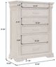 Pulaski™ Hickory Creek Natural Bark 6-Drawer Chest-4