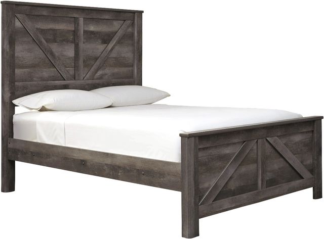 Signature Design by Ashley® Wynnlow Gray King Crossbuck Panel Bed-1