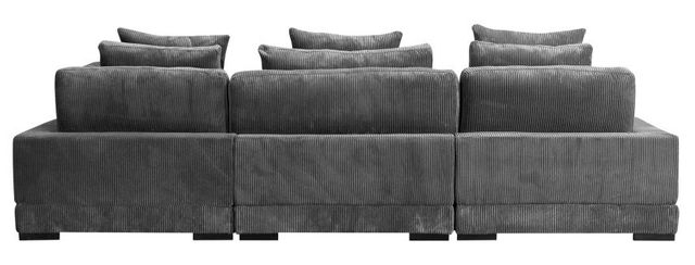 Moe’s Home Collection Tumble Classic 5-Piece Charcoal L-Shaped Modular Sectional-2
