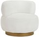 Homelegance® Novella White Swivel Chair-0