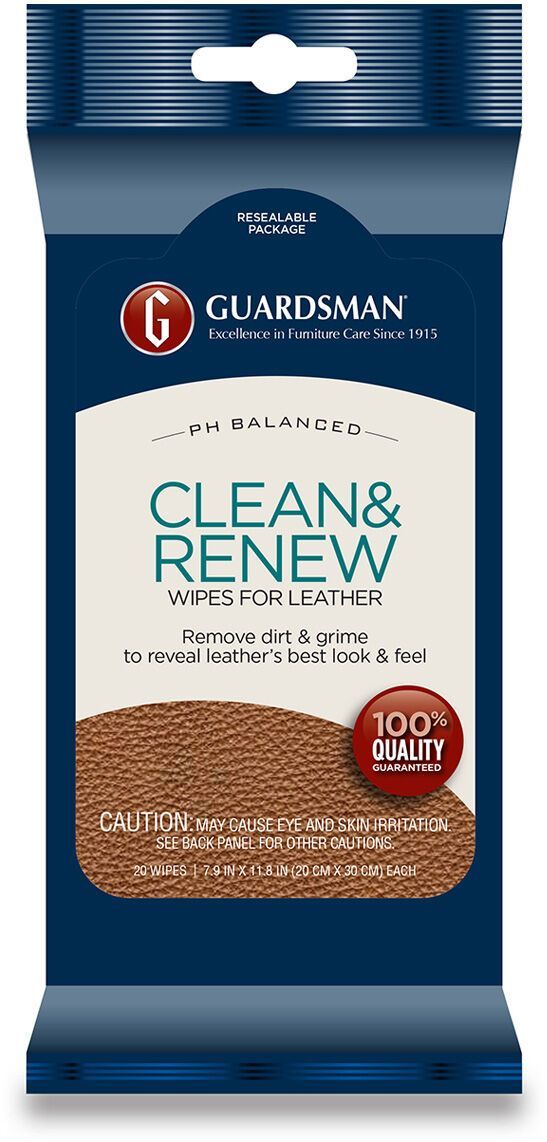 Guardsman® Clean & Renew Wipes for Leather in Shelf Tray-0