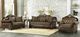 Homelegance® Croydon Brown/Dark Cherry Loveseat-1