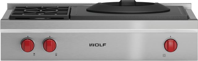 Wolf® 36" Natural Gas Stainless Steel Rangetop-0