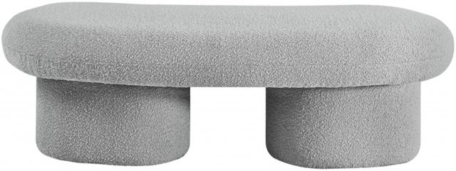 Meridian Furniture Luka Gray Bench-3