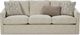 Craftmaster® Customizable CM Modern 84" Three Cushion Sofa-2
