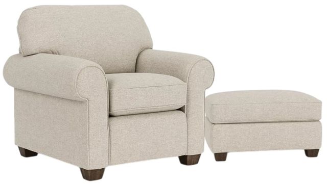 Flexsteel® Thornton White Vanilla Ottoman-2