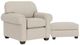 Flexsteel® Thornton White Vanilla Ottoman-2