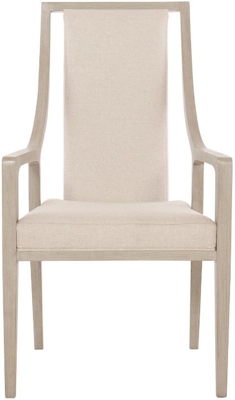 Bernhardt Axiom Neutral Tone/Linear Grey Dining Arm Chair | Fischer ...