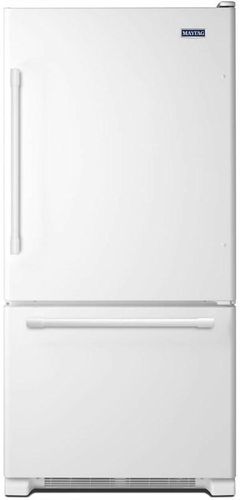 Réfrigérateur à congélateur inférieur de 30 po Maytag® de 18,7 pi³ - Blanc