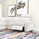 Fornirama Classic White Reclining Sectional-2