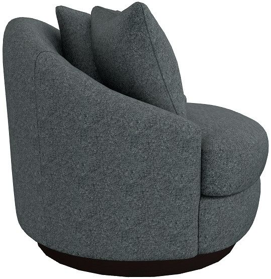 Best® Home Furnishings Customizable Alanna Swivel Barrel Chair with Espresso Legs-2
