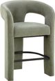 TOV Furniture Malone Green Chenille Counter Stool-0