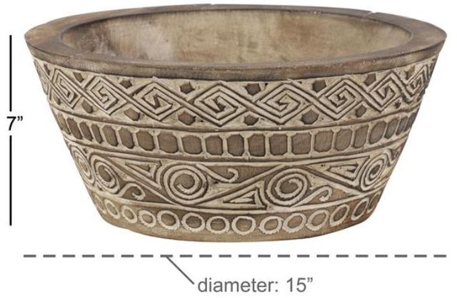 Deco Marche Brown Decorative Bowl-1