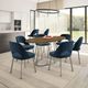Amisco Customizable Calypso Thermo Fused Laminate Oval Dining Table-3