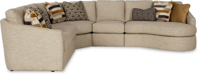 Craftmaster® Customizable CM Modern Track Arm Sectional-3