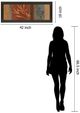 Classy Living Jordan Grey Leaf Silhouette I 18" Wall Art-2