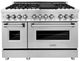 ZLINE 48" Stainless Steel Pro Style Dual Fuel Range-0