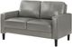 Coaster® Ruth Gray Upholstered Track Arm Loveseat-2