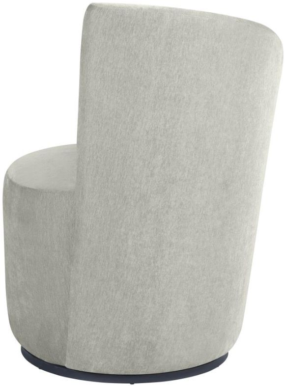 Coaster® Nueva Dove Gray Upholstered Swivel Chair-2