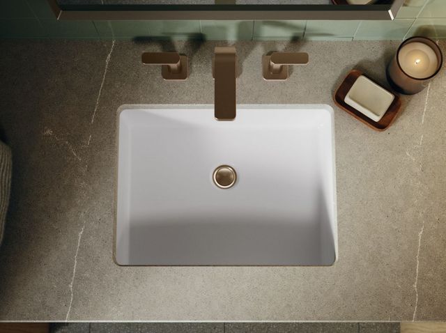Kohler Verticyl® White 19.75" Rectangular Undermount Bathroom Sink-2