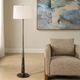 Uttermost® Tallarico Black Marble-Dark Bronze Floor Lamp-2