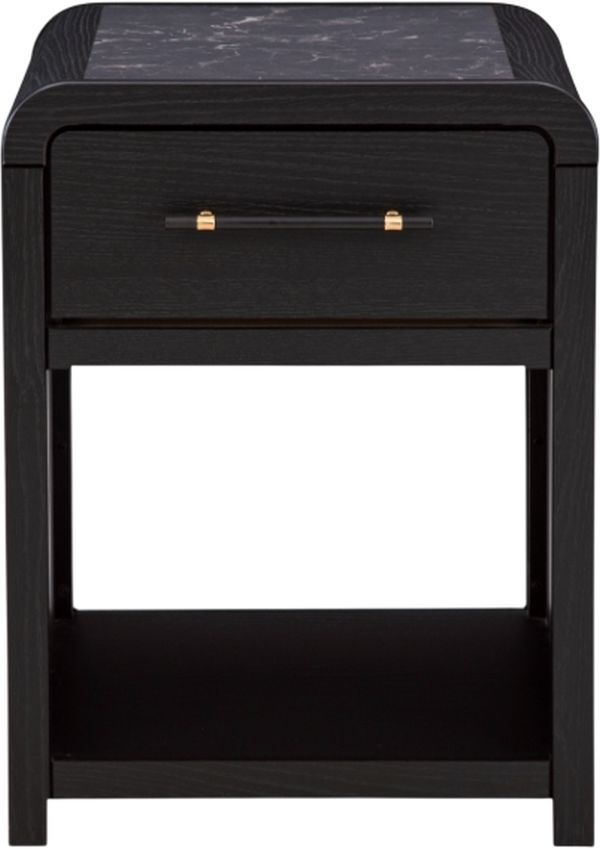 Signature Design by Ashley® Clanden Black Rectangular End Table-1