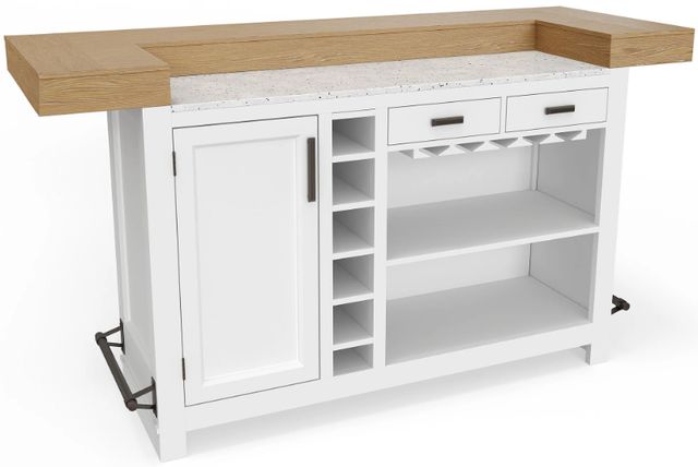 Parker House® Americana Modern Weathered Natural Dining Bar with Cotton Base-3