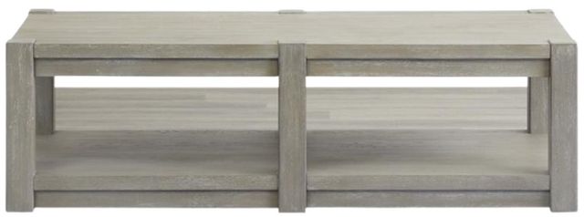 Magnussen Home® Burgess Calico Gray Shelf Cocktail Table-3