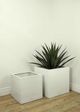 Le Present Betona Kube White 18" Planter-5