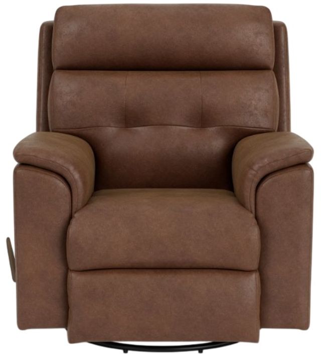 Flexsteel® Mason Brown Silt Swivel Gliding Recliner-1