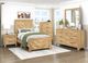 Homelegance® Corbin Natural Twin Panel Bed in a Box with Chevron Pattern Design-1