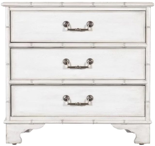 Hooker® Furniture Charleston White Heron 3-Drawer Nightstand-2