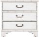 Hooker® Furniture Charleston White Heron 3-Drawer Nightstand-2