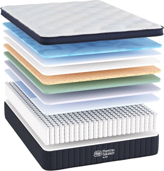 Brooklyn Bedding ThermoBalance LX Elite 15" Hybrid Medium Euro Top Twin XL Mattress in a Box-2