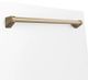 ZLINE Autograph Edition 24" White Matte with Champagne Bronze Handle Dishwasher Panel-2