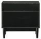 Armen Living Artemio Black 2-Drawer Nightstand with Shelf-2
