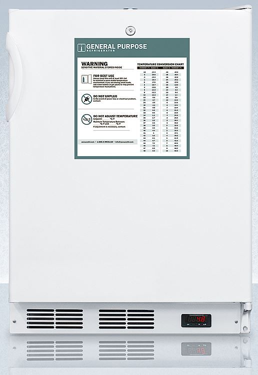 Accucold® by Summit® 5.5 Cu. Ft. White Under the Counter Refrigerator-0