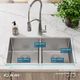 Elkay Crosstown® Polished Satin 31-1/2" x 18-1/2" x 9" Equal Double Bowl Undermount Sink-4