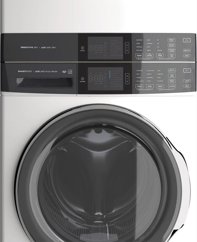 Electrolux 600 Series 4.5 Cu. Ft. Washer, 8.0 Cu. Ft. Gas Dryer White Stack Laundry-7