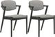 Coaster® Stevie 2-Piece Brown Grey/Black Upholstered Side Chairs-3