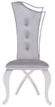 VIG Furniture Modrest Bonnie 2-Piece Gray Velvet Dining Chair Set-1
